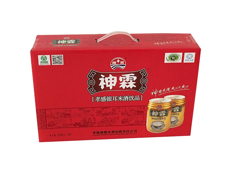 神霖米酒—238gx20紅底金罐箱式