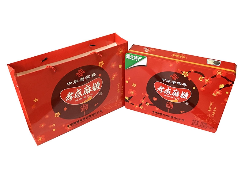 『孝感牌』麻糖—中國紅混裝鐵聽提式